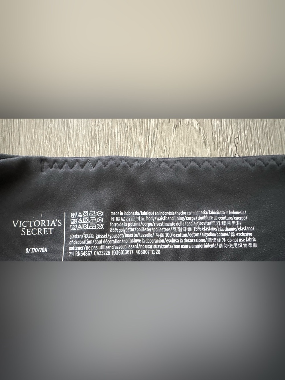 Women’s 3 Victoria’s Secret Leggings Size 8 Medium Leopard Print/Solid Burgundy - Picture 5 of 14